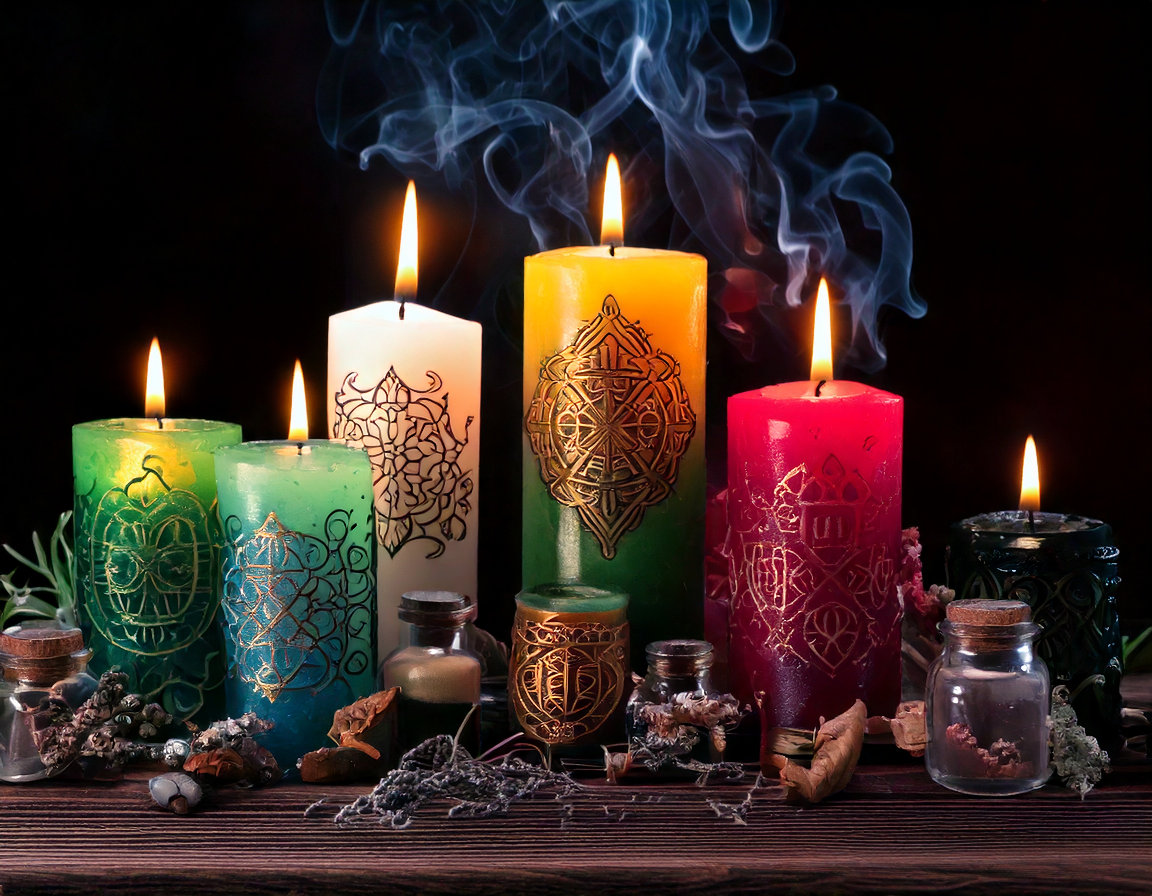 black magic spell casting ingredients and tools