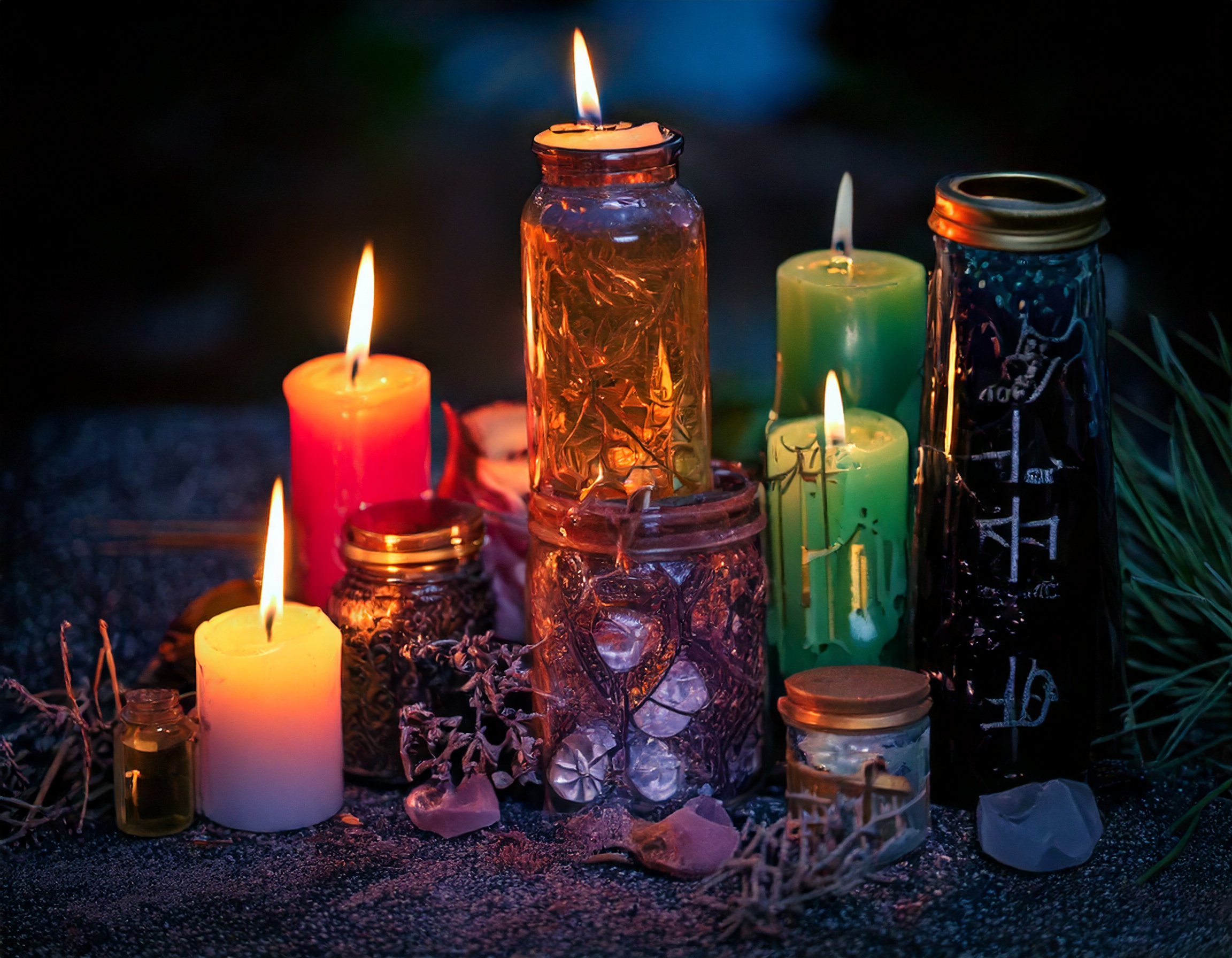 black magic spell casting ingredients and tools